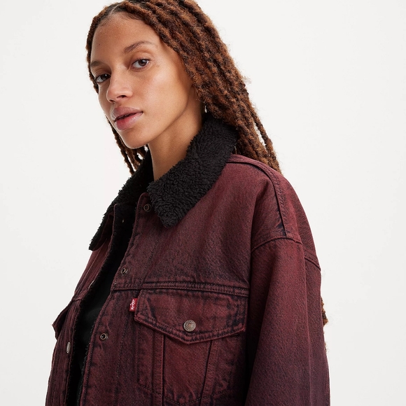 Levi's 90s Sherpa trucker jacket NWOT - Picture 2 of 6